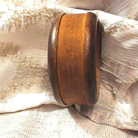 Exotic Wood Bangle Bracelet Bohemian Boho Jewelry or for Crafting - Picture 2 of 2